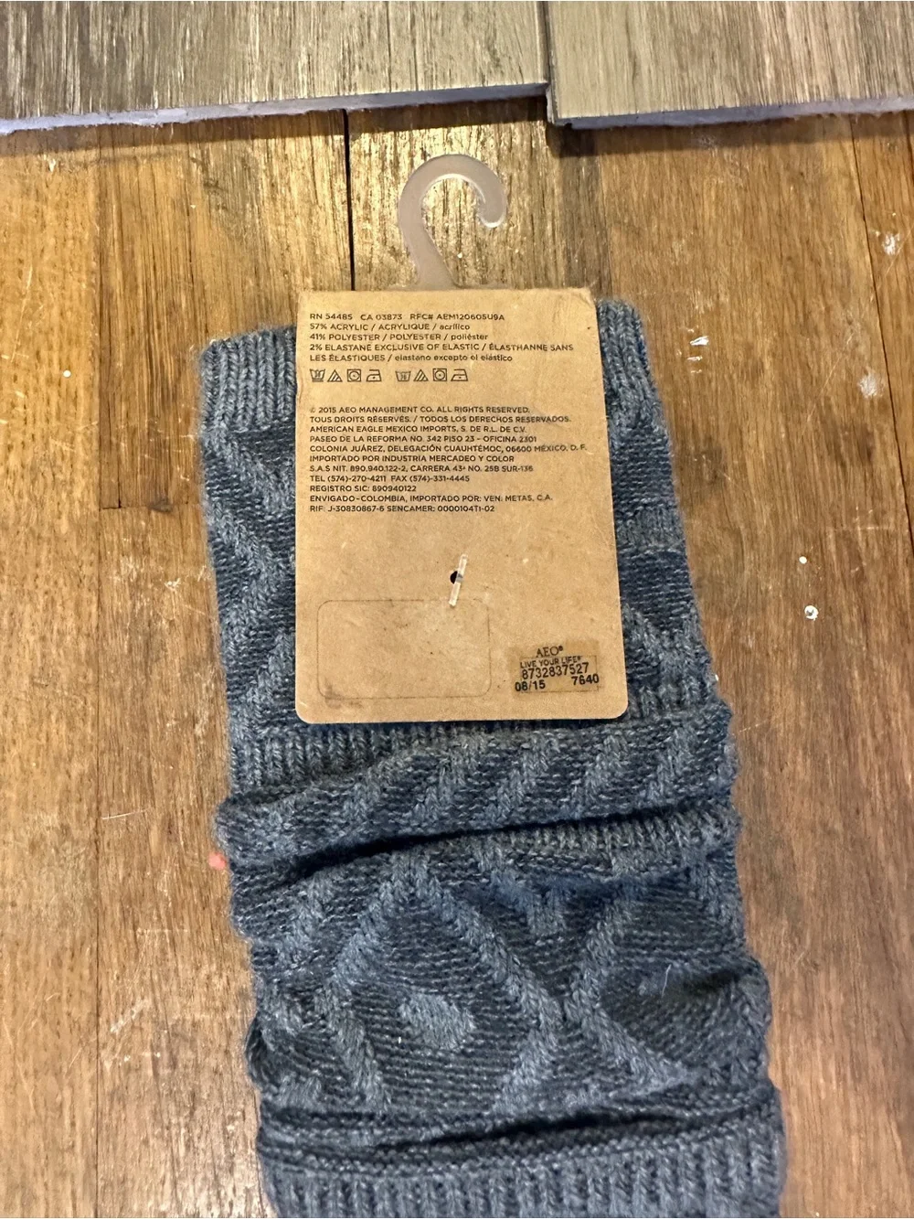 American Eagle Women’s Boots Socks- Maroon and Grey